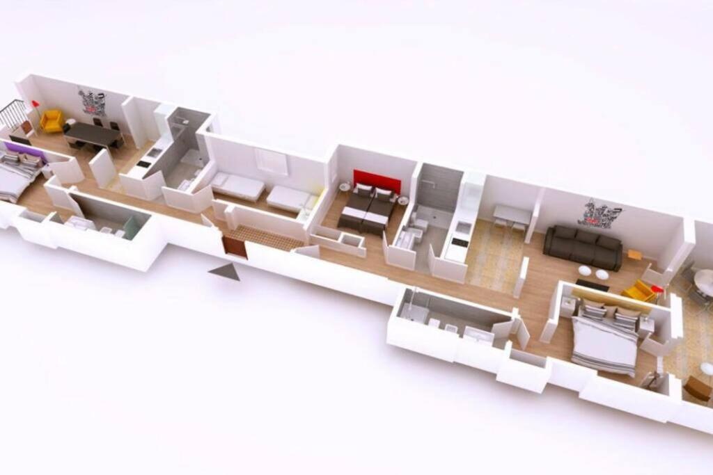 Perfectly Located 4Bed 4Bath Apartment In Barcelona 3 1 Ngoại thất bức ảnh